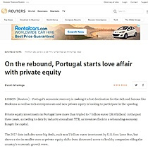 On the rebound, Portugal starts love affair with private equity